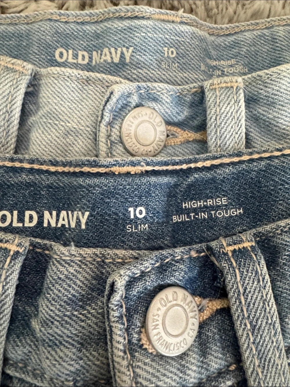 Girls Outfit Bundle Old Navy NWT Denim Shorts (10 Slim) + 2 Tops (10/12)
